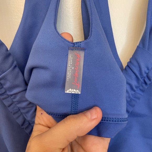 NWOT Free People|| DOWN THE LINE BRA IN BLUE, Size Medium - Picture 8 of 8